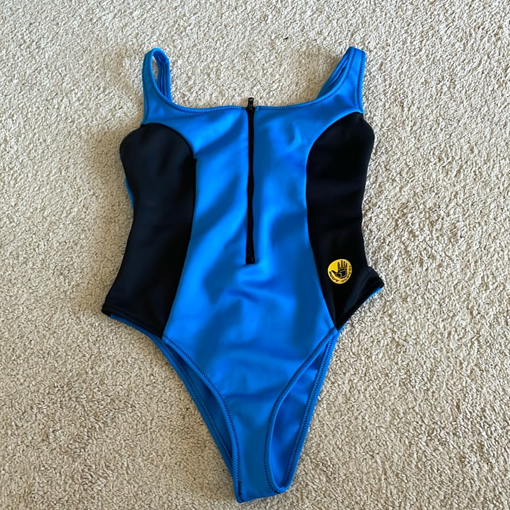Body Glove 80s Zipper Bathing Suit Size XL Used